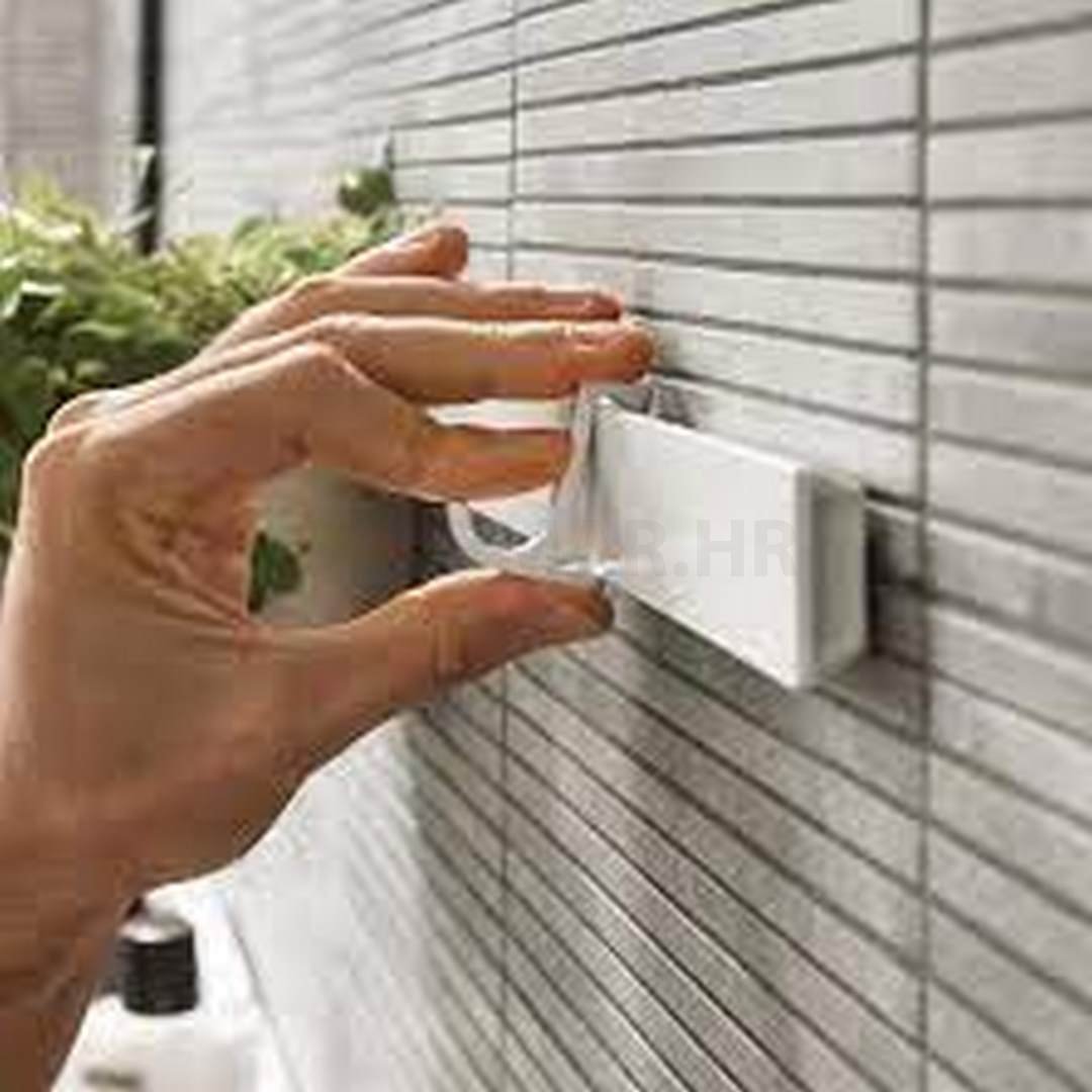 WallStoris vješalica za ručnik uska, bijela mat 27929700