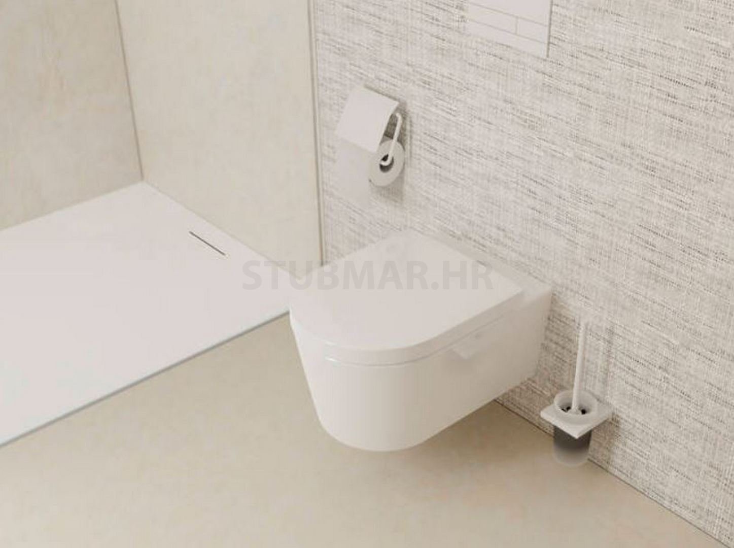 AddStoris držač papira s poklopcem , bijela mat 41753700