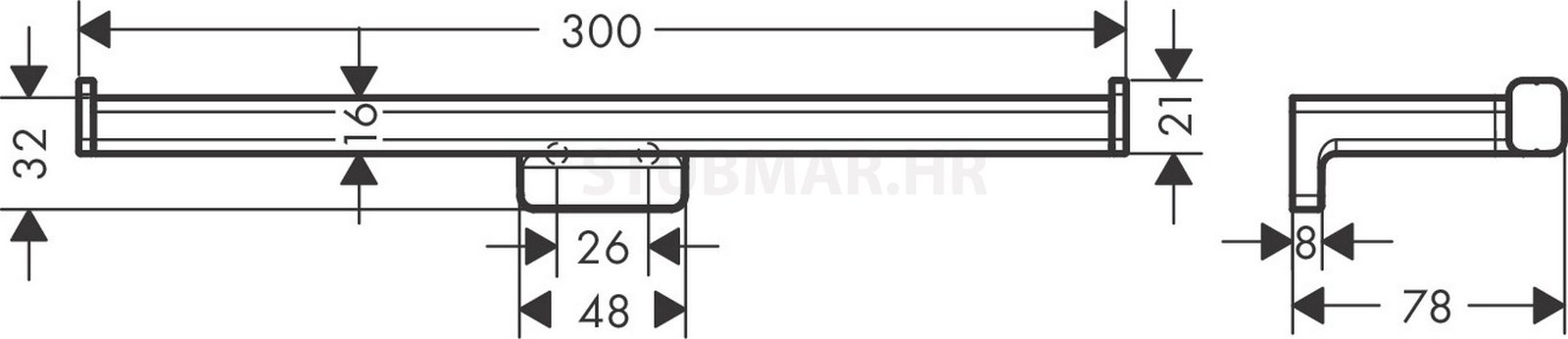 AddStoris držač papira dvostruki, crna mat 41748670