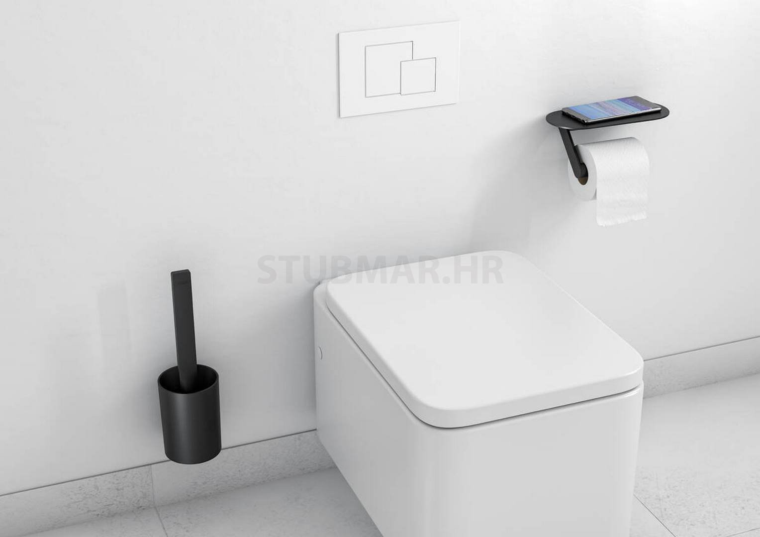 WallStoris držač četke za toalet, crna mat 27927670
