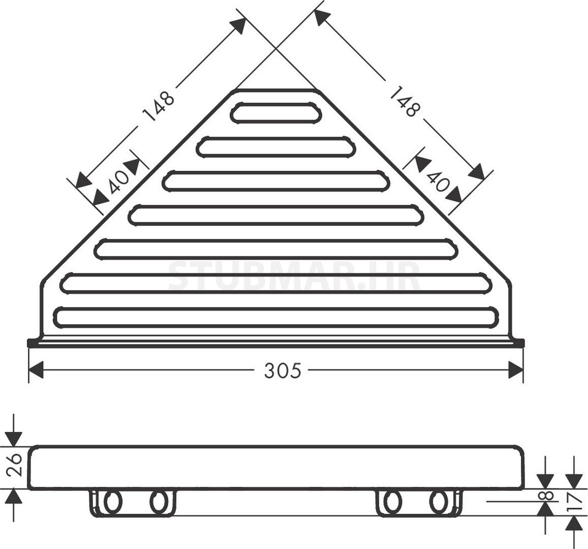 AddStoris kutna polica, bijela mat 41741700