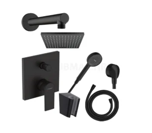 Vernis podžbukni tuš set Shape - crna mat