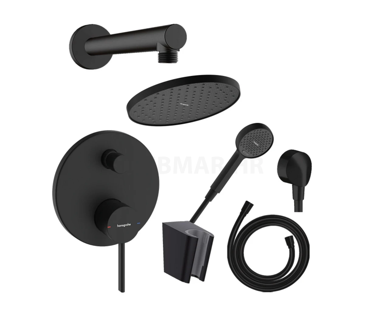 Hansgrohe Zesis podžbukni tuš set - crna mat