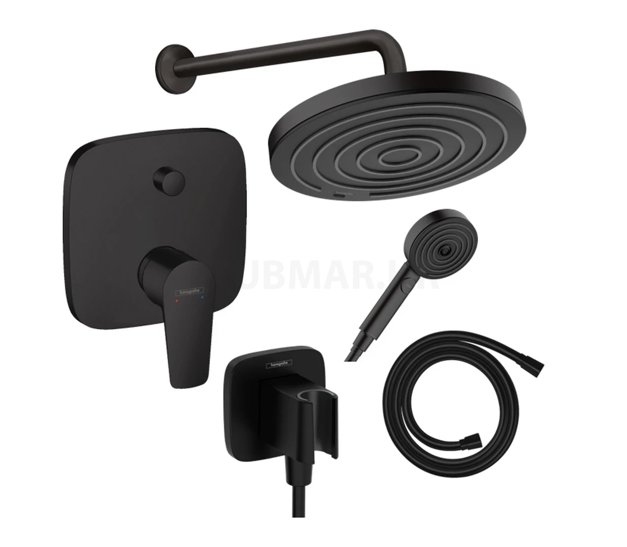 Hansgrohe Talis podžbukni tuš set - crna mat