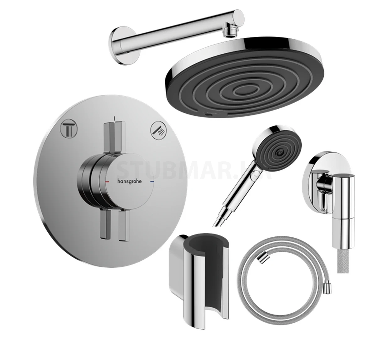 Hansgrohe DuoTurn S podžbukni tuš set - krom