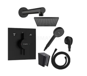 Hansgrohe DuoTurn E podžbukni tuš set - crna mat